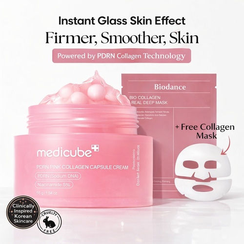 Medicube PDRN Pink Collagen Capsule Cream – Glass Skin & Firming Effect