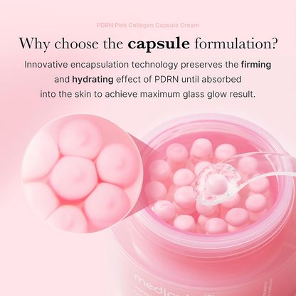 Medicube PDRN Pink Collagen Capsule Cream – Glass Skin & Firming Effect