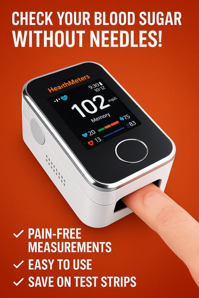 8-in-1 Non-Invasive Health Monitor – Fast 5-Second Readings | 99% Accuracy Easy Finger Scan